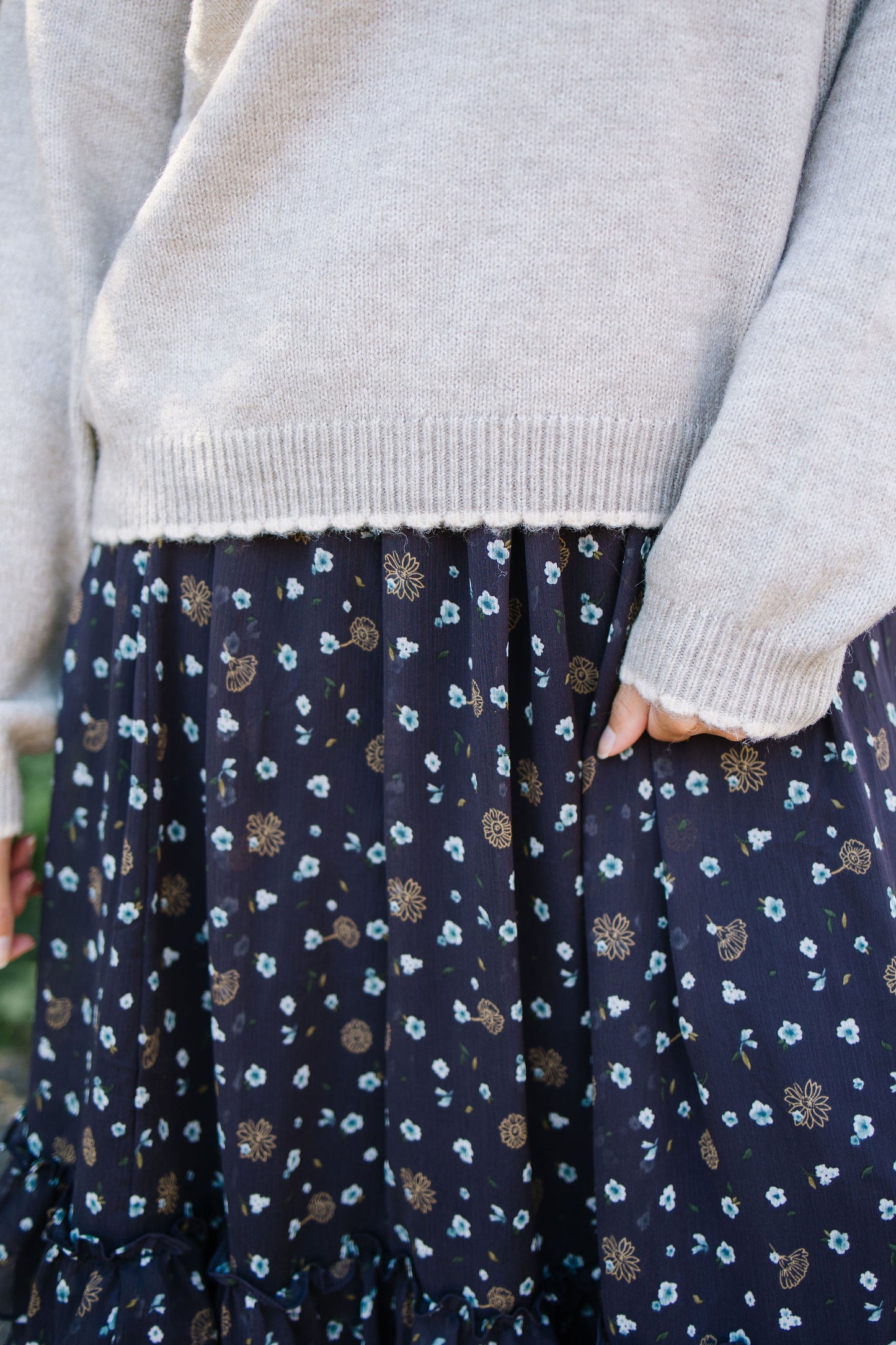 +Inez Scalloped Sweater - Lettie Boutique