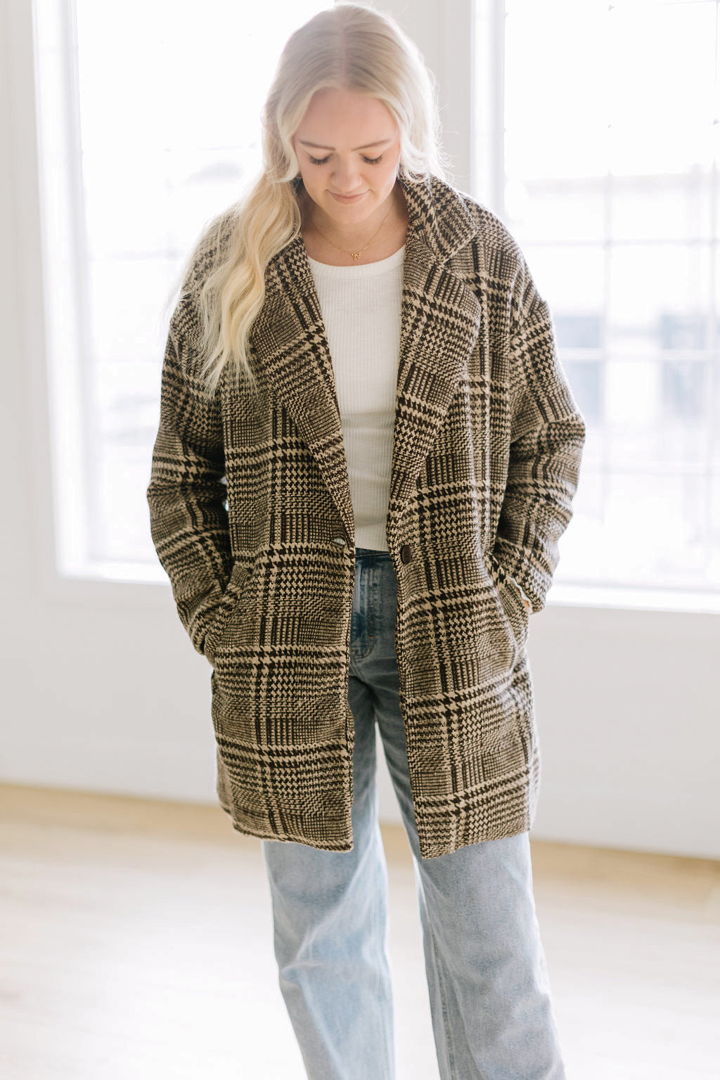 Lively Plaid Coat