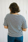 Kit Stripe Colorblock Tee in Navy - Lettie Boutique