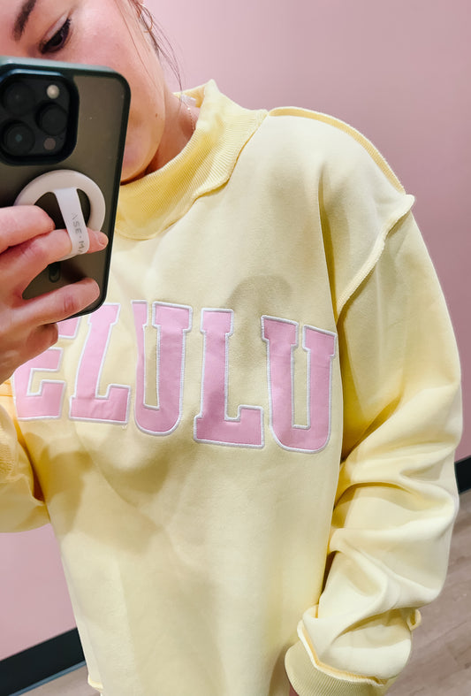 Delulu Mock Neck Sweatshirt