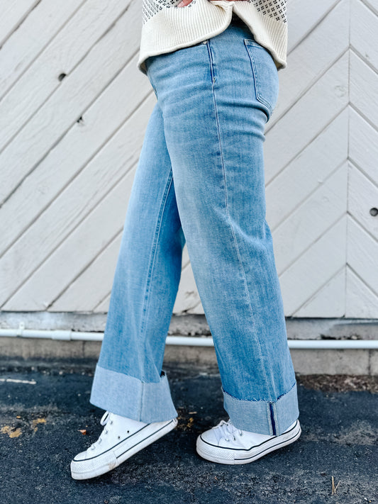 Britney High Rise Straight Jeans
