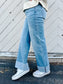 Britney High Rise Straight Jeans
