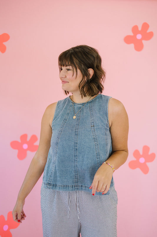 Lars Denim Tank Top