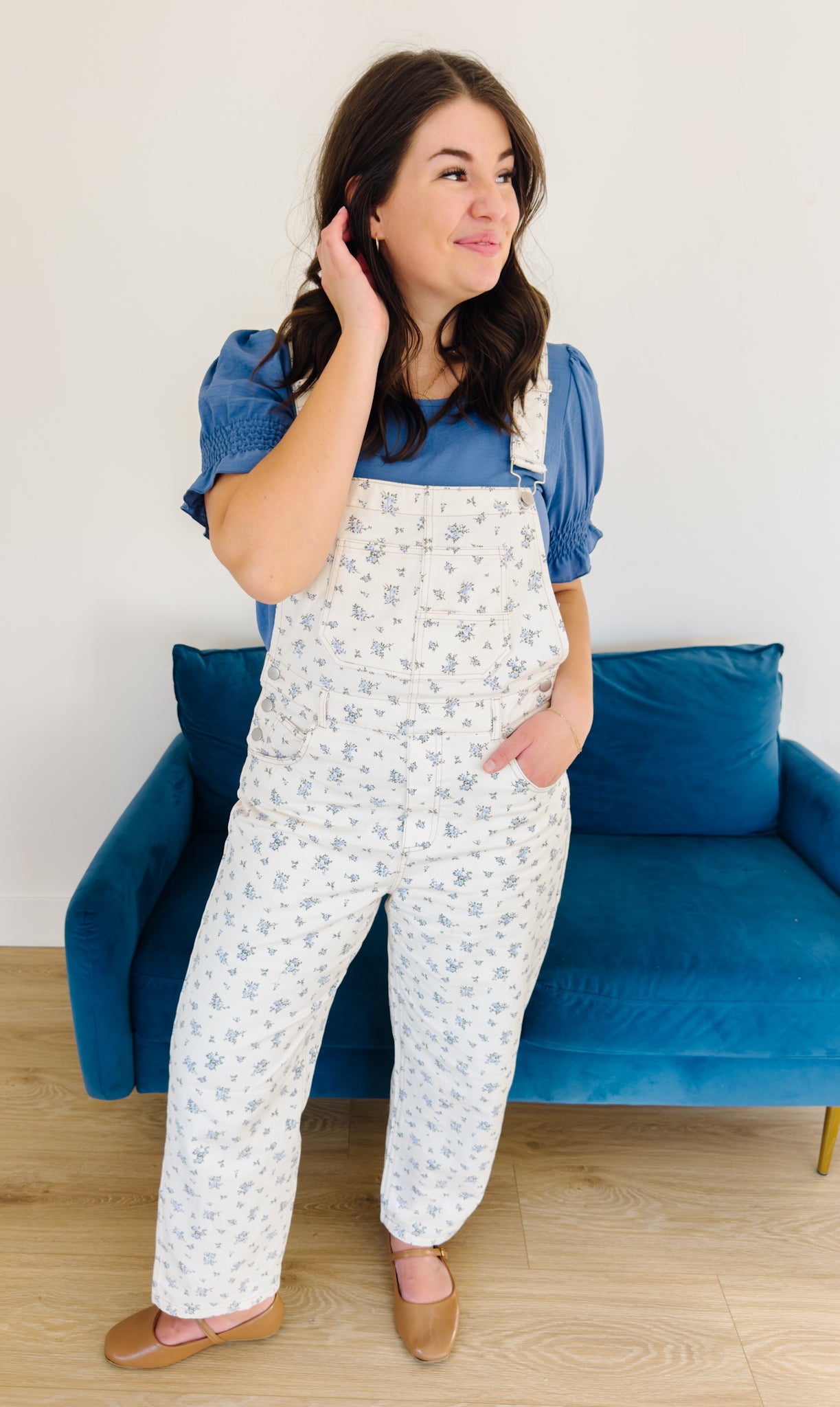 Myla Floral Overalls - Lettie Boutique