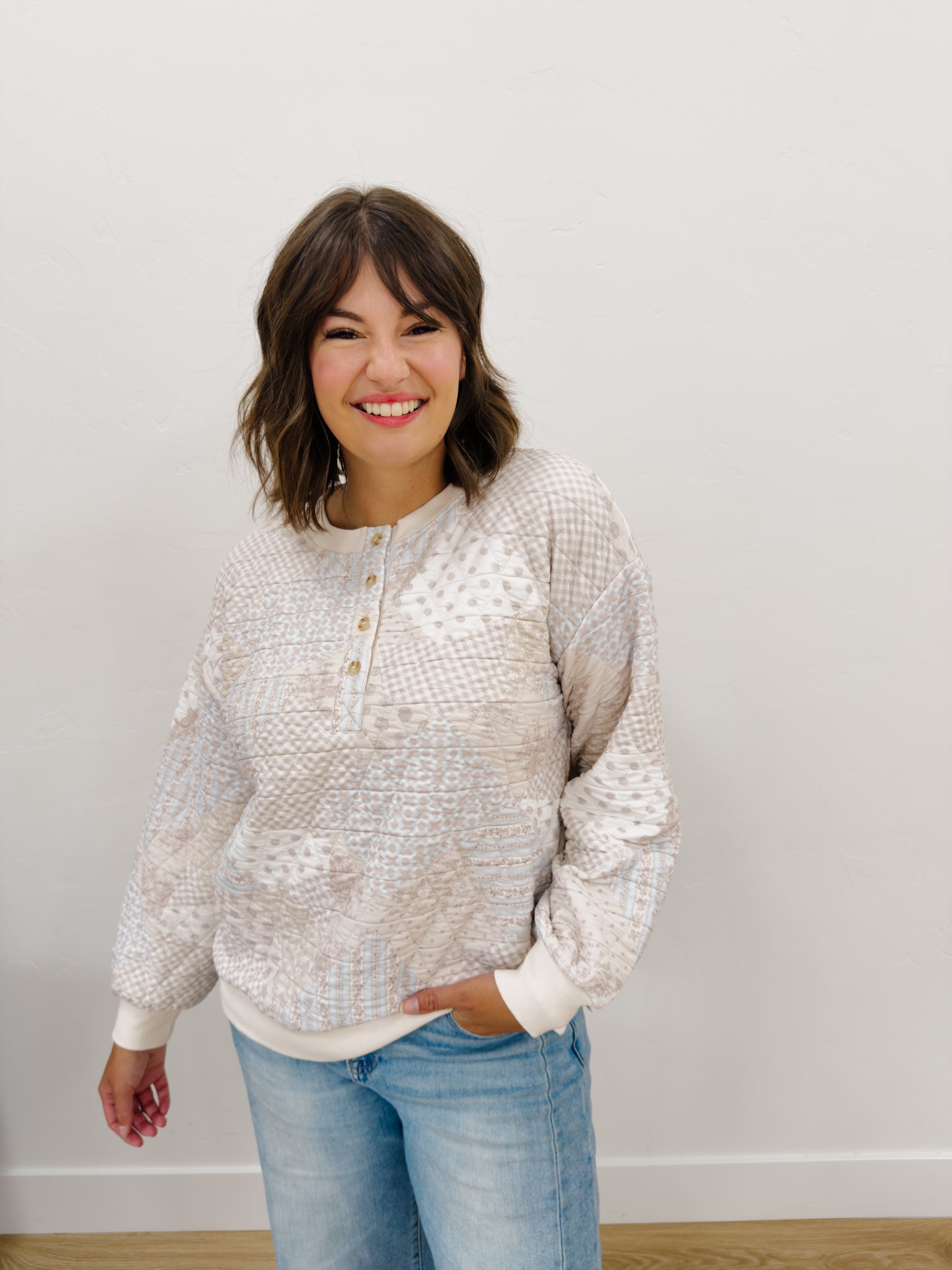 Sienna Quilted Pullover - Lettie Boutique