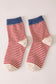 Striped Crew Sock (5 Colors) - Lettie Boutique