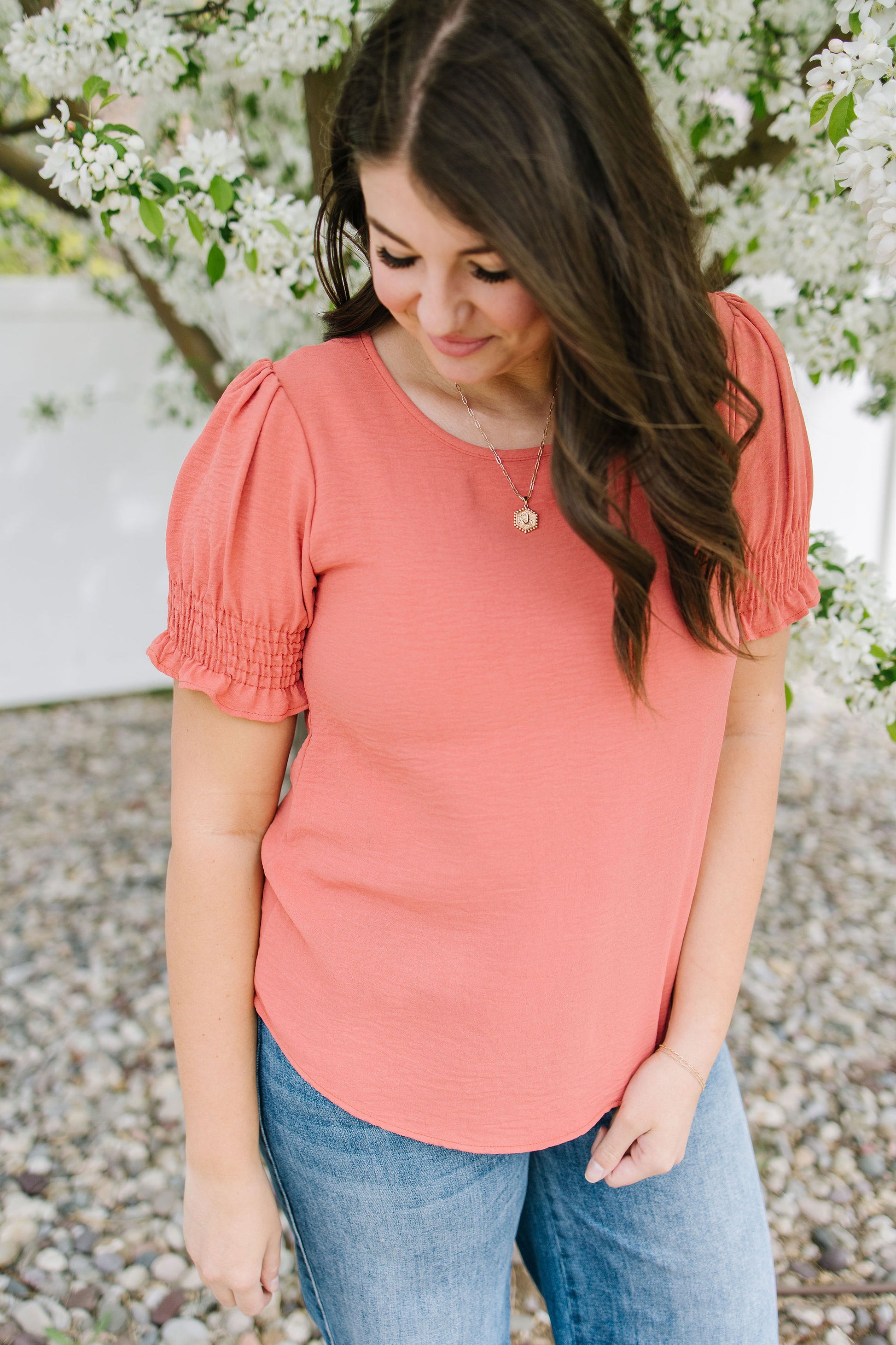 Callen Blouse in Terracotta - Lettie Boutique