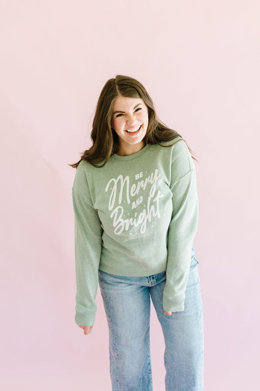 Merry + Bright Pullover in Sage