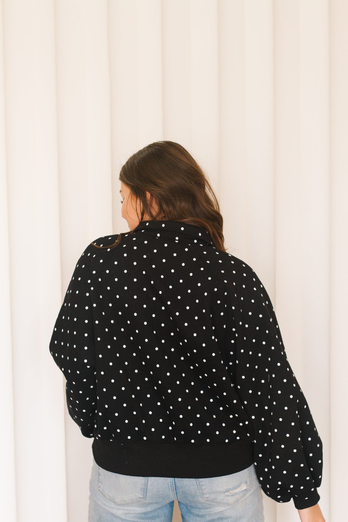 Delia Polka Dot Pullover