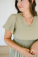 *Taylor Tiered Maxi Dress in Olive - Lettie Boutique