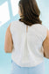 *Milana Sleeveless Denim Top in White - Lettie Boutique