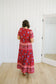 Kaydree Printed Maxi Dress in Red - Lettie Boutique