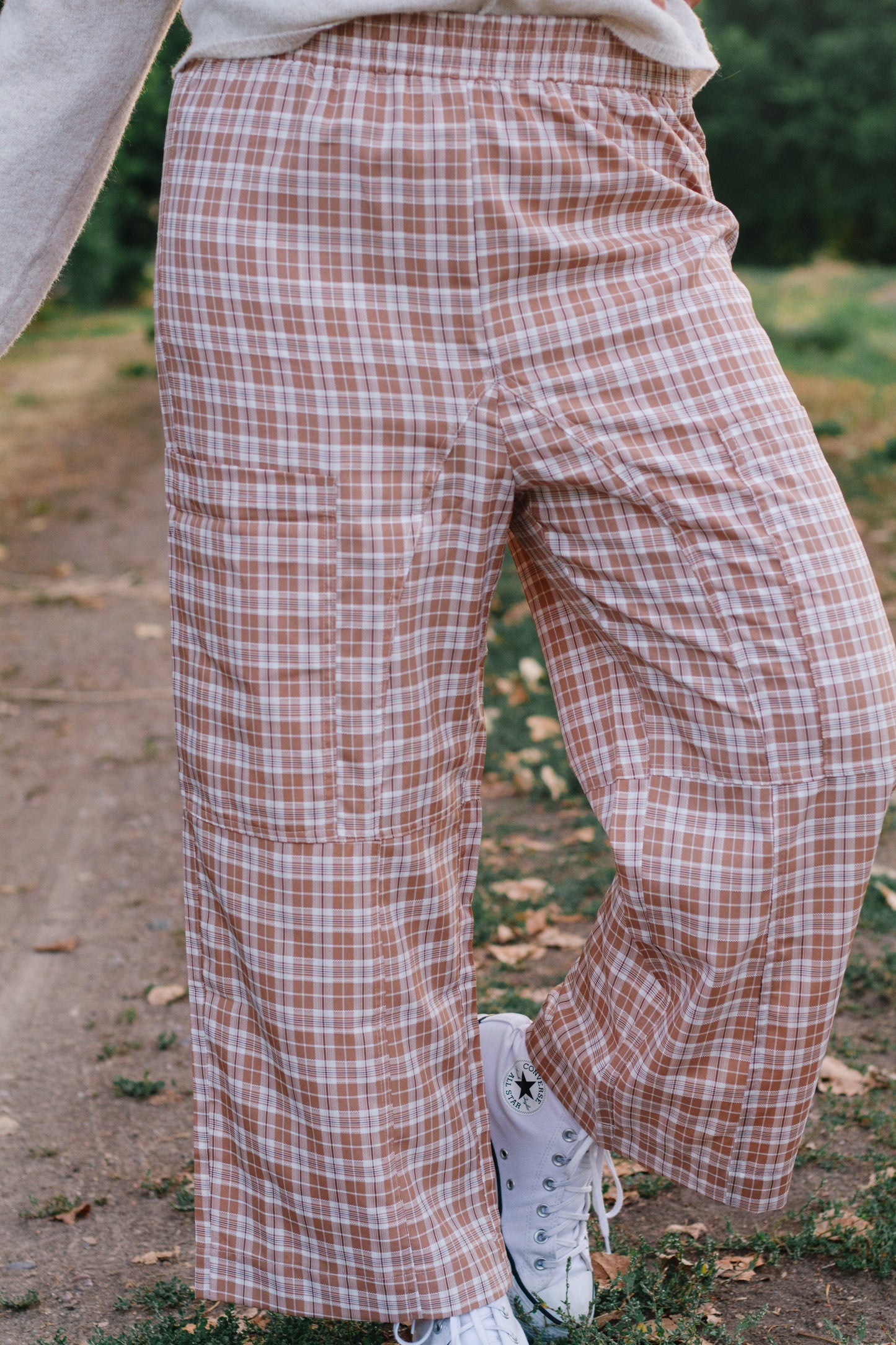 Kat Plaid Wide Leg Pants