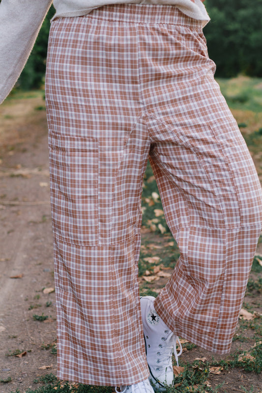 Kat Plaid Wide Leg Pants