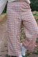 Kat Plaid Wide Leg Pants