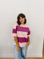 Poly Colorblock Top in Salmon - Lettie Boutique