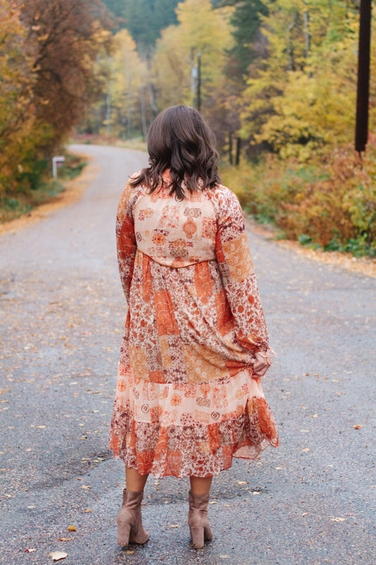 Sloane Patchwork Print Dress