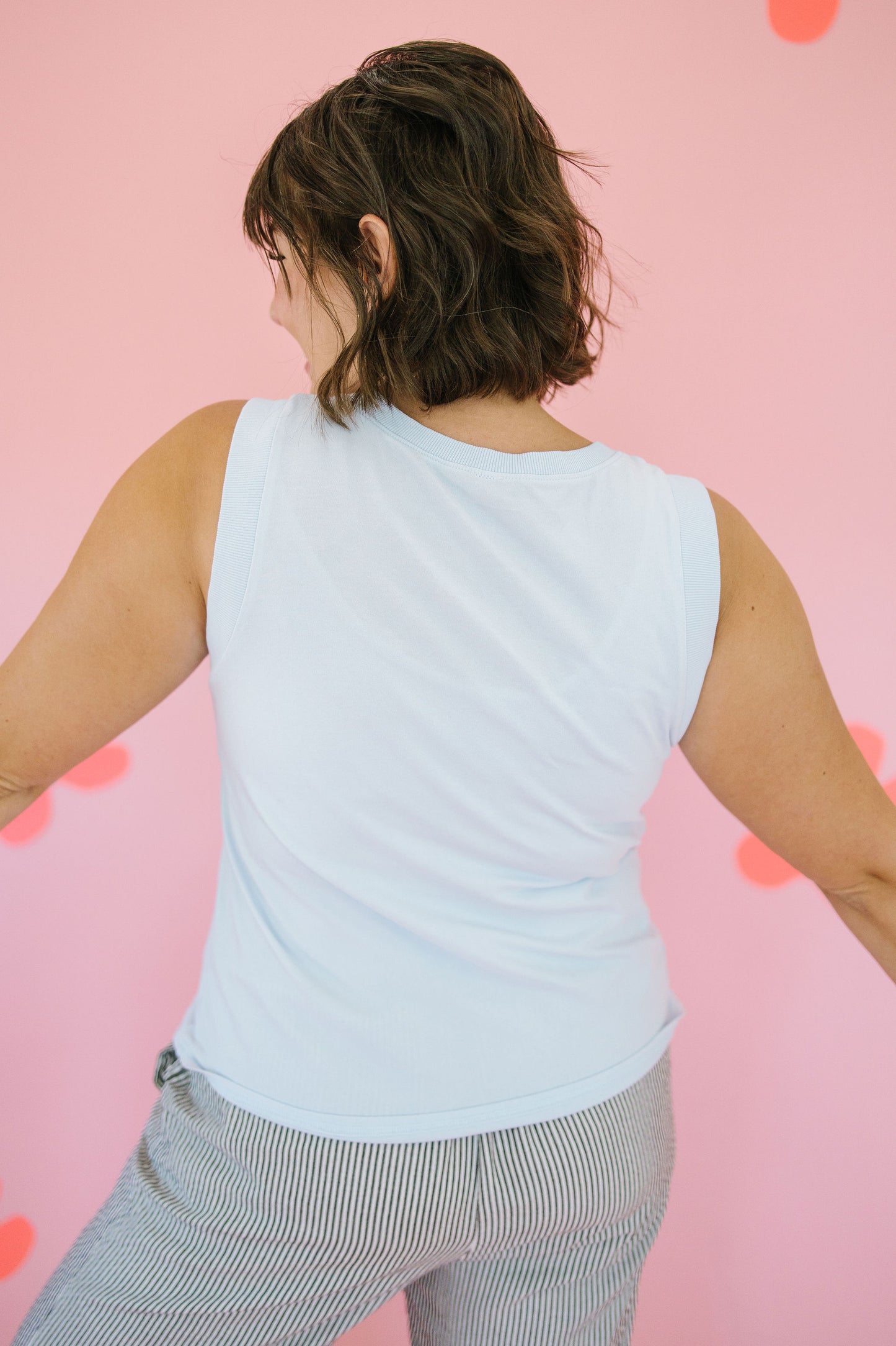 +Brynn Tank Top in Light Blue - Lettie Boutique