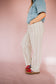 Nalany Striped Linen Pants