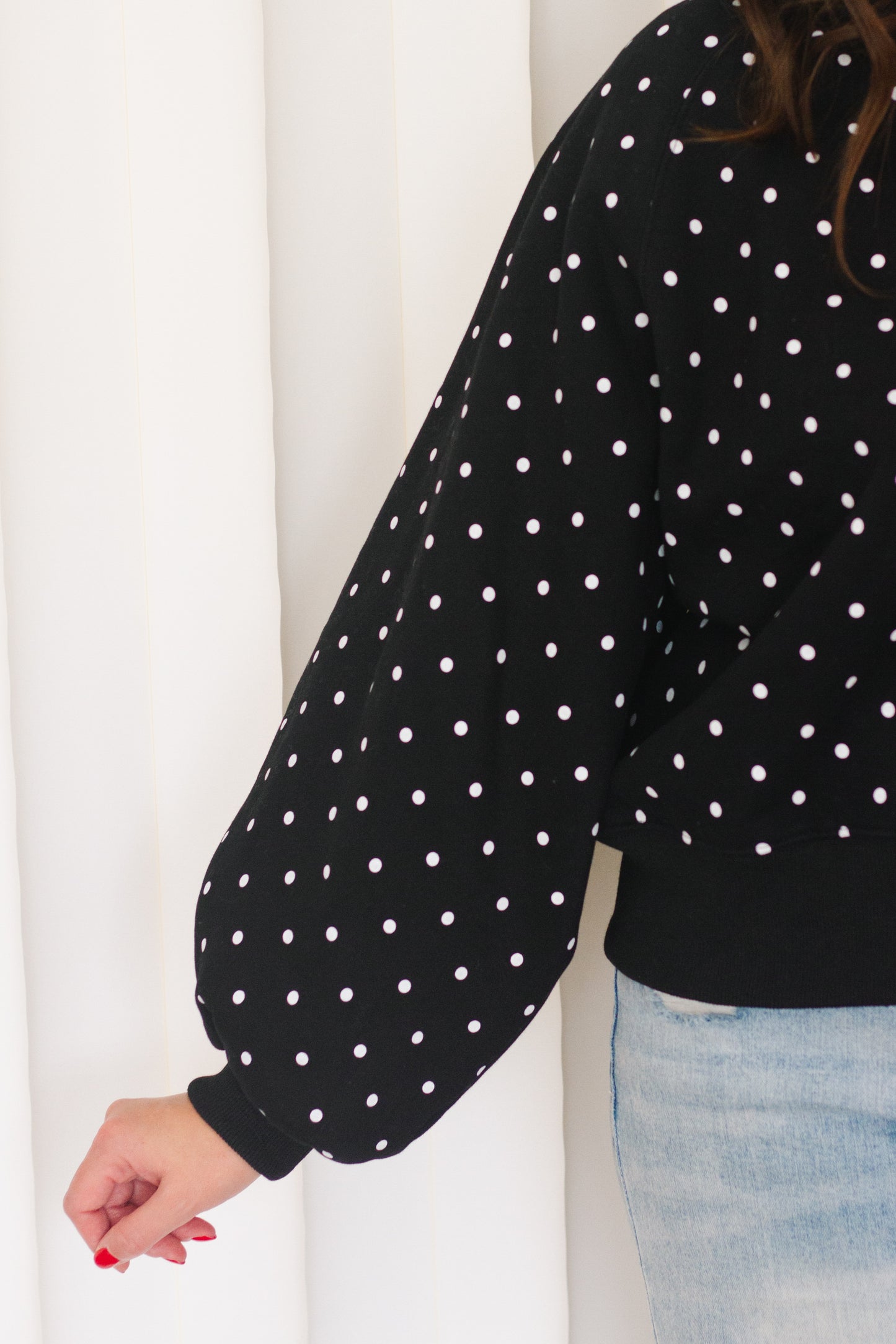 Delia Polka Dot Pullover