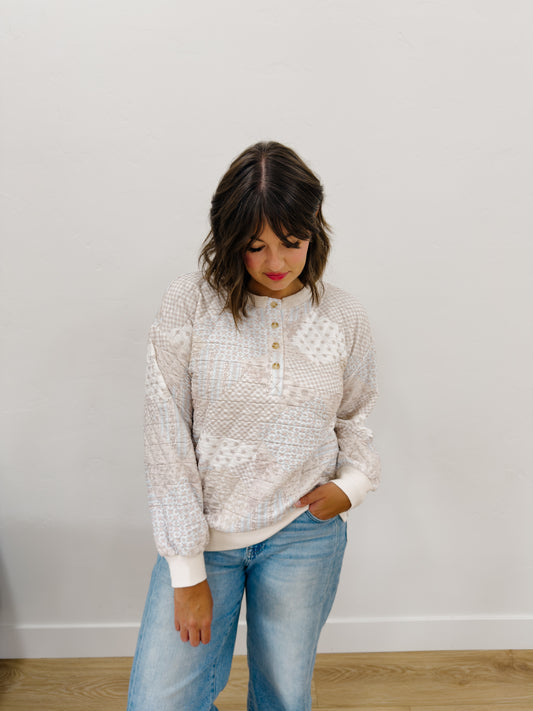 Sienna Quilted Pullover