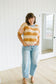 Cambria Striped Short Sleeve Sweater