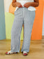 Jaylyn Striped Pants in Navy