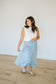 Wren Floral Skirt in Sky Blue - Lettie Boutique