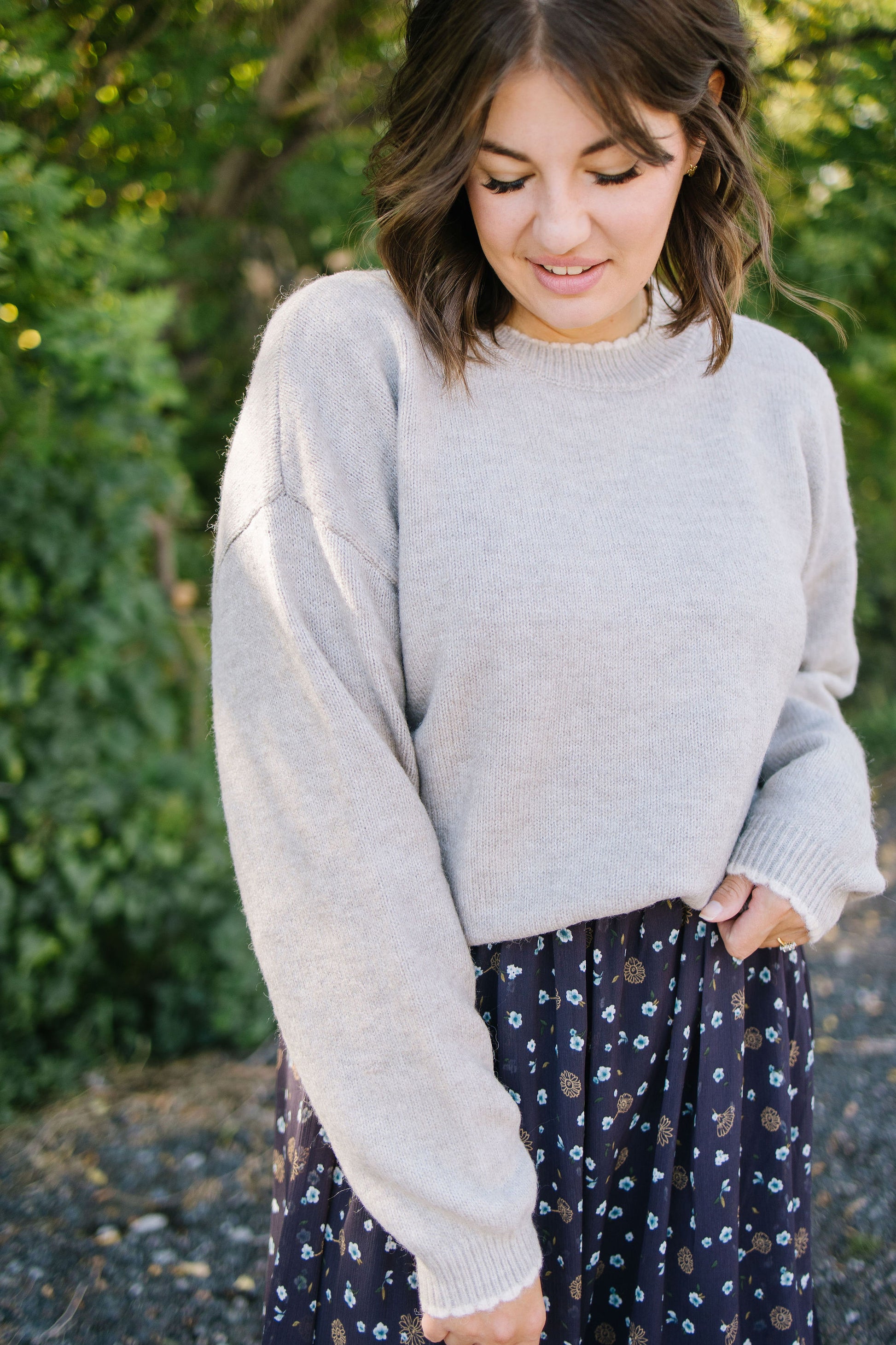 +Inez Scalloped Sweater - Lettie Boutique
