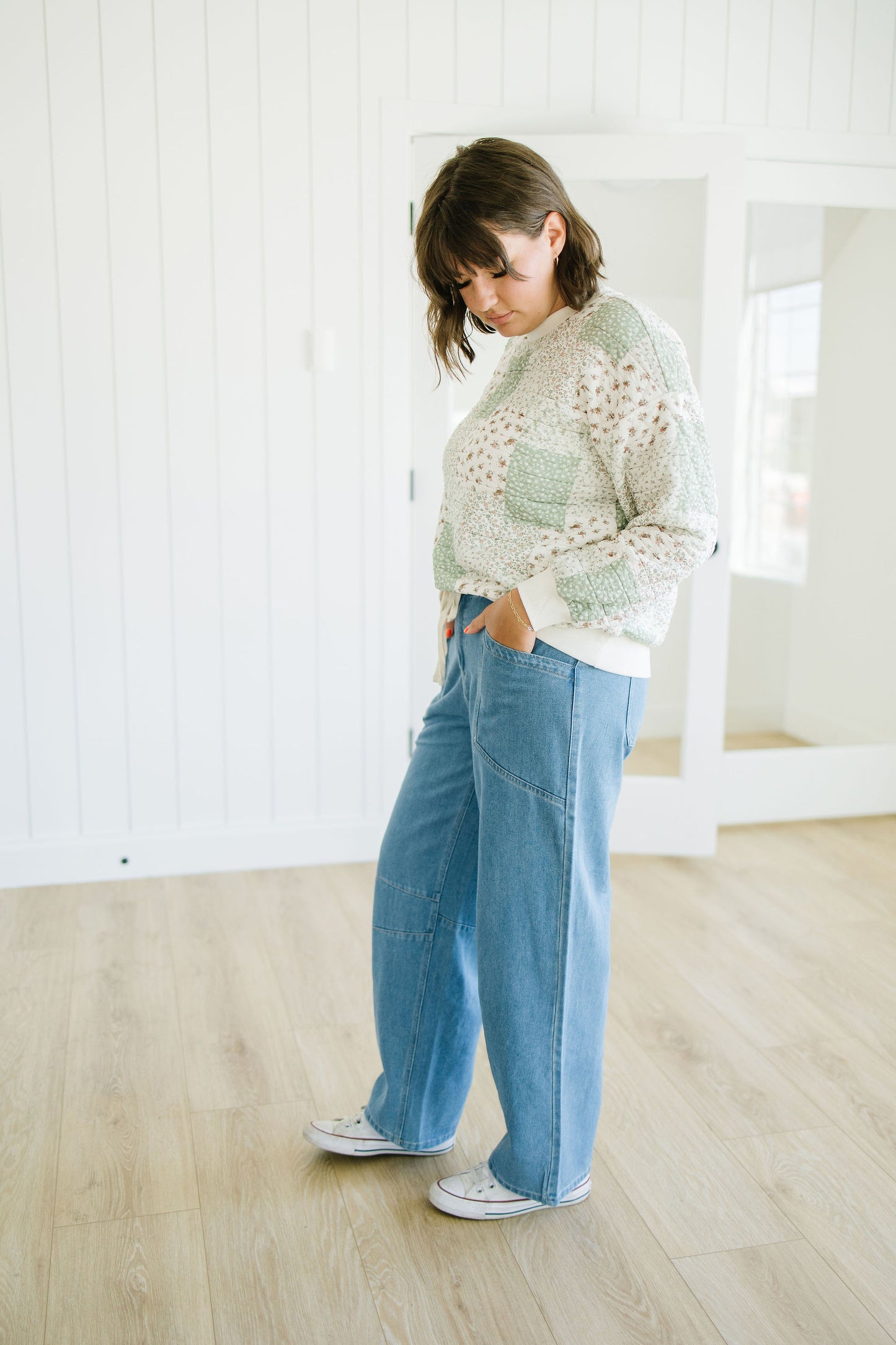 Lawson Drawstring Denim Pants
