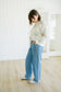Lawson Drawstring Denim Pants