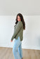 Farah Button Sweater in Olive