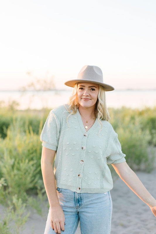 Breneman Cardigan in Sage