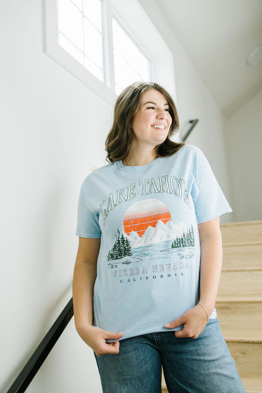 Lake Tahoe Graphic Tee - Lettie Boutique