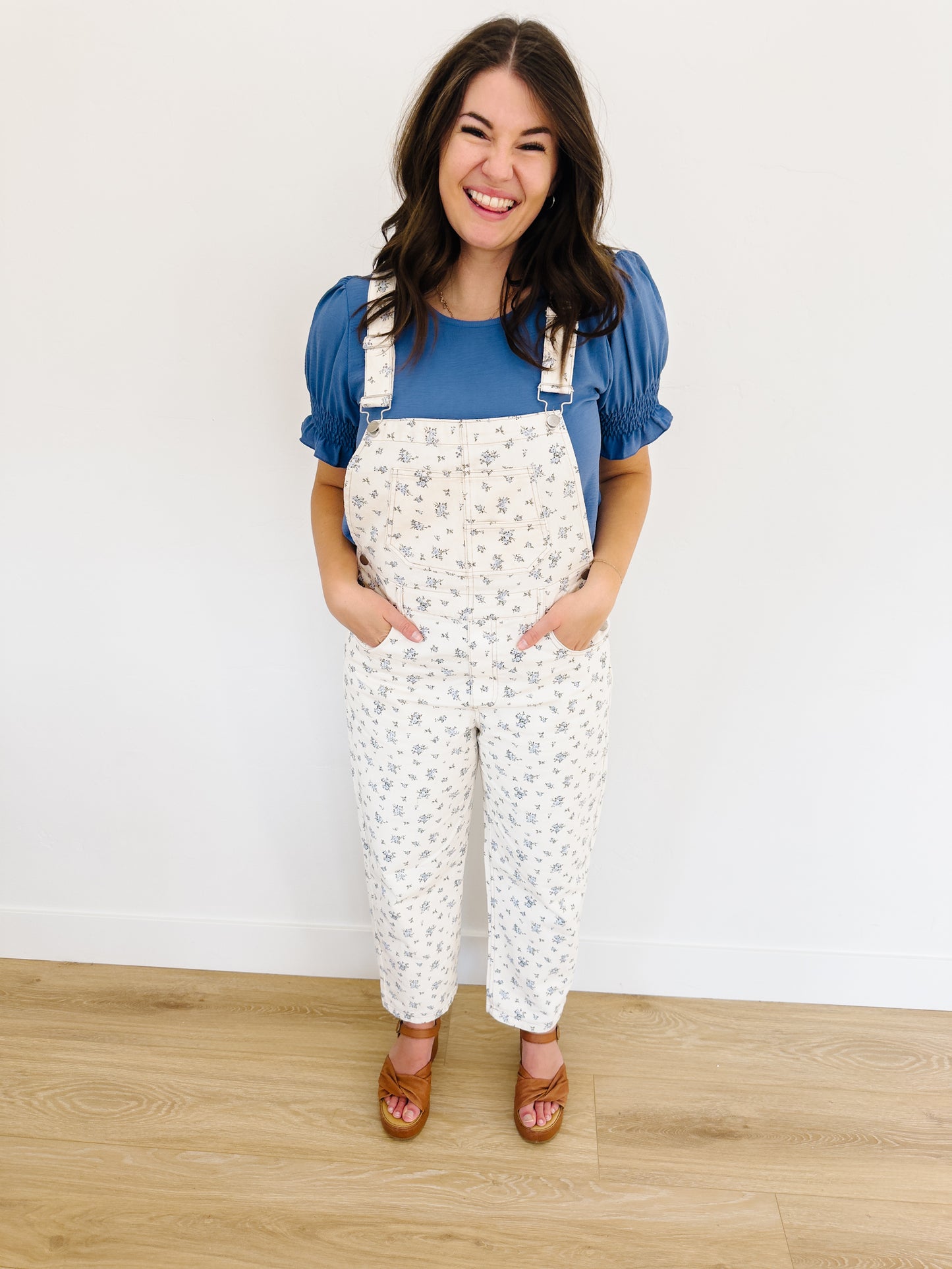 Myla Floral Overalls - Lettie Boutique