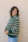 +Lydia Striped Knit Top in Hunter Green - Lettie Boutique