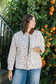 Liana Floral Corduroy Denim Jacket
