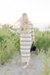 Jess Striped Sweater Maxi Dress in Natural