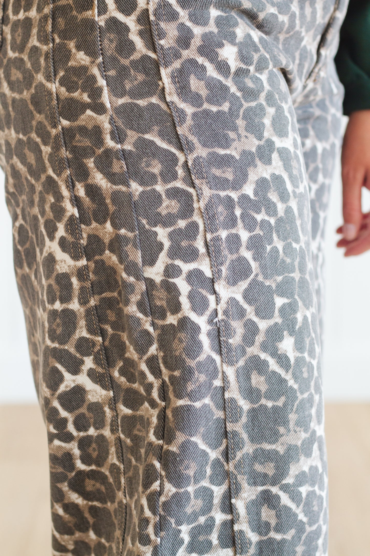 Asher Leopard Barrel Jeans