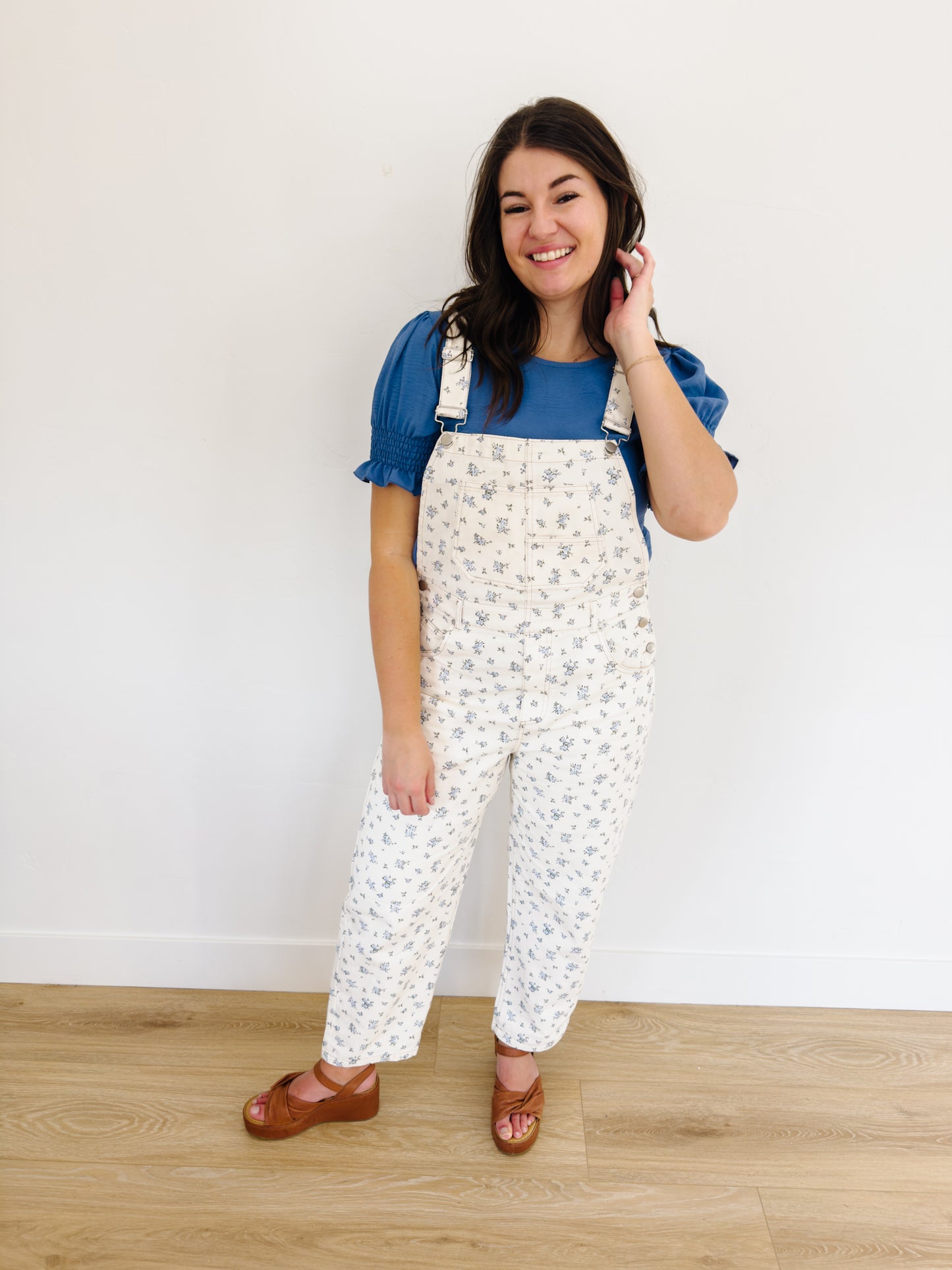 Myla Floral Overalls - Lettie Boutique