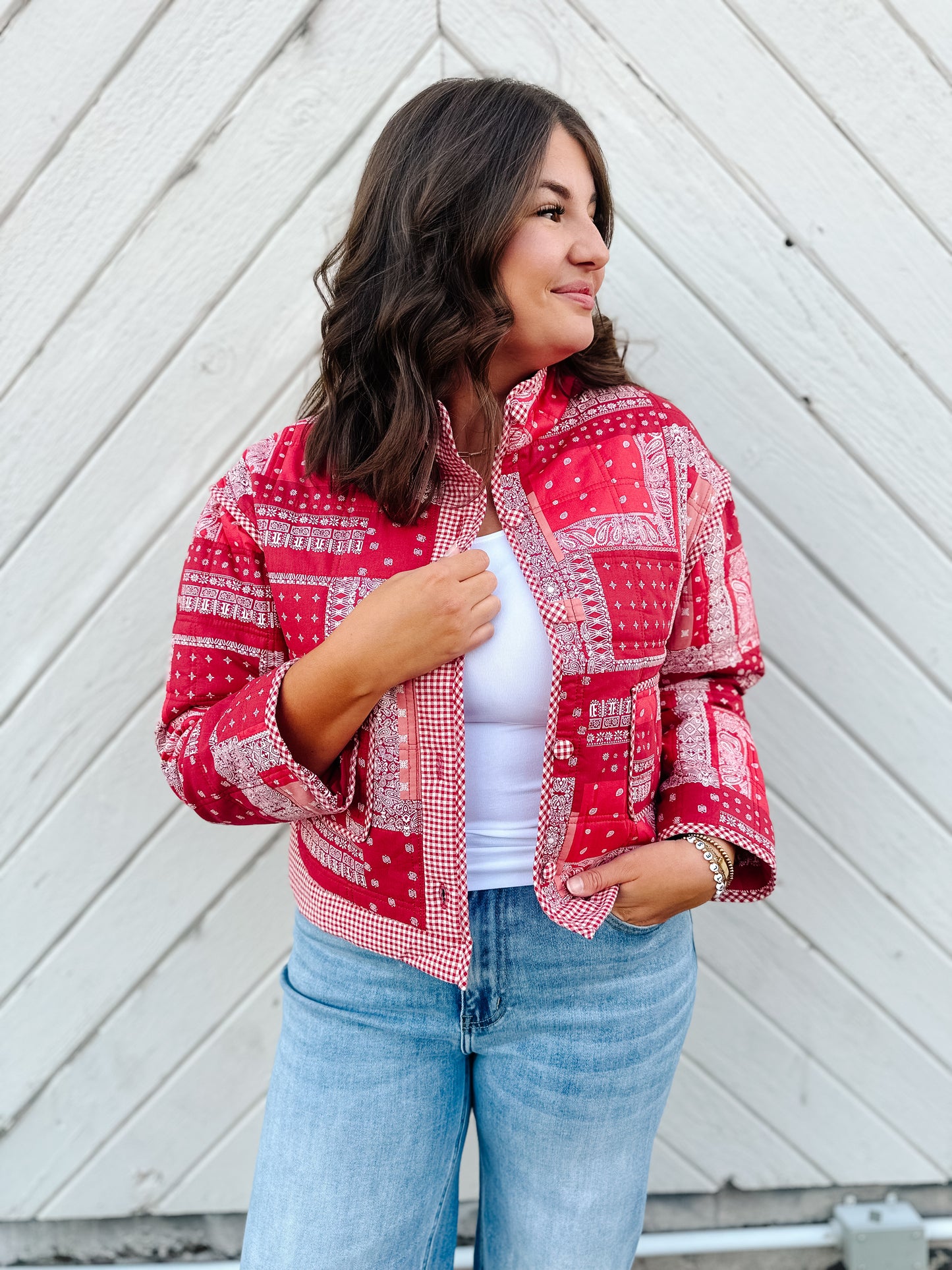 Ava Printed Jacket