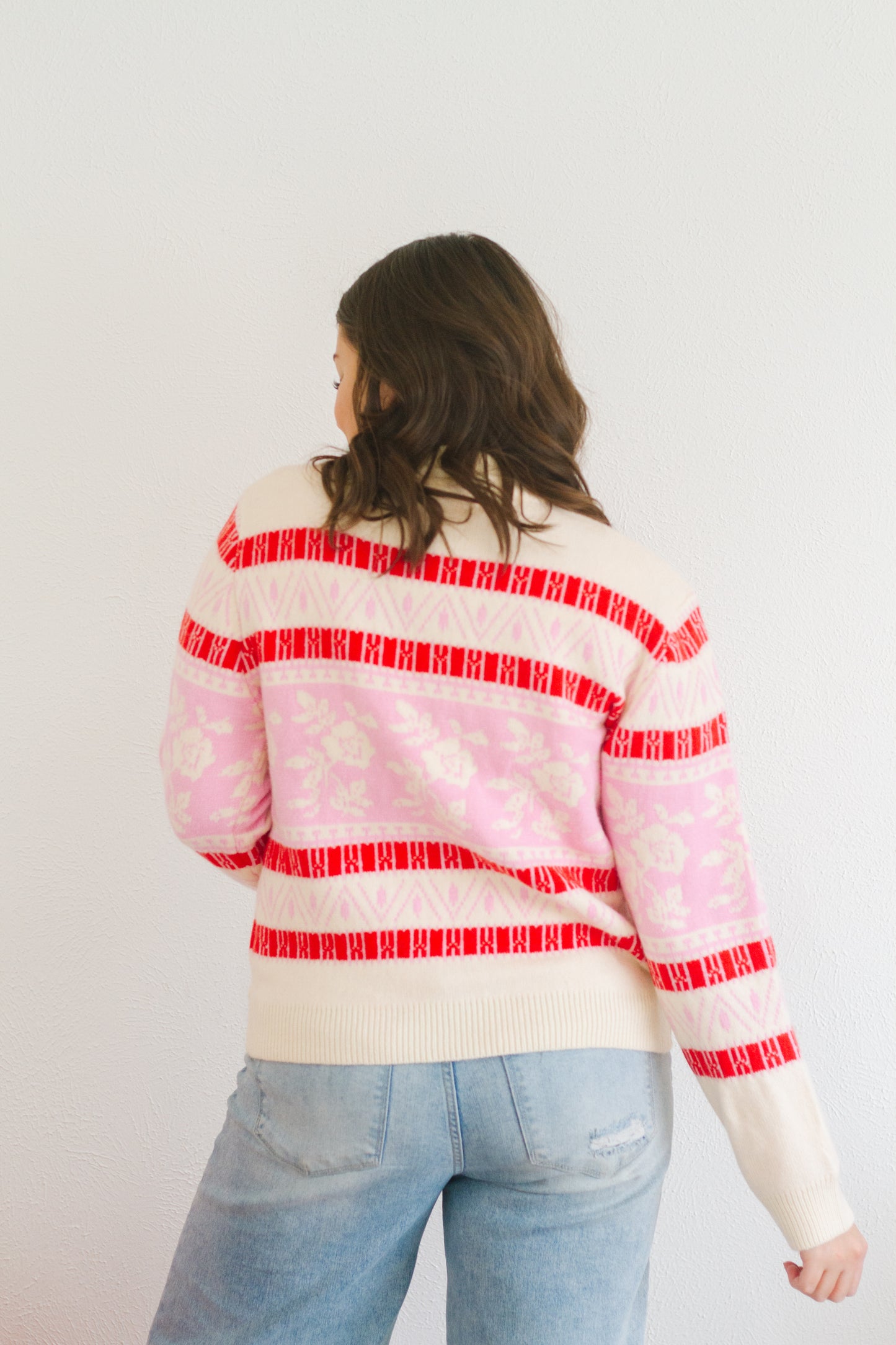 Jaci Floral Knit Sweater