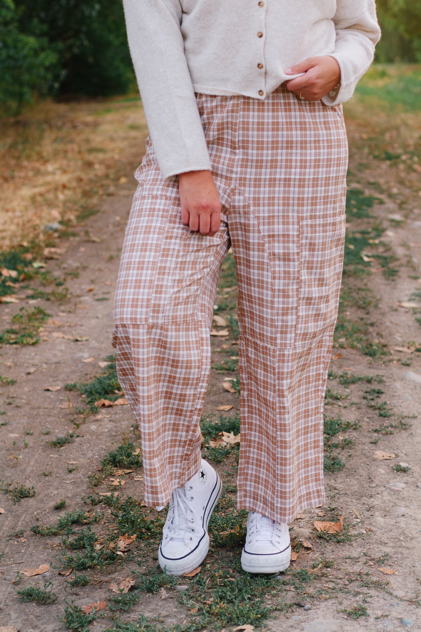 Kat Plaid Wide Leg Pants