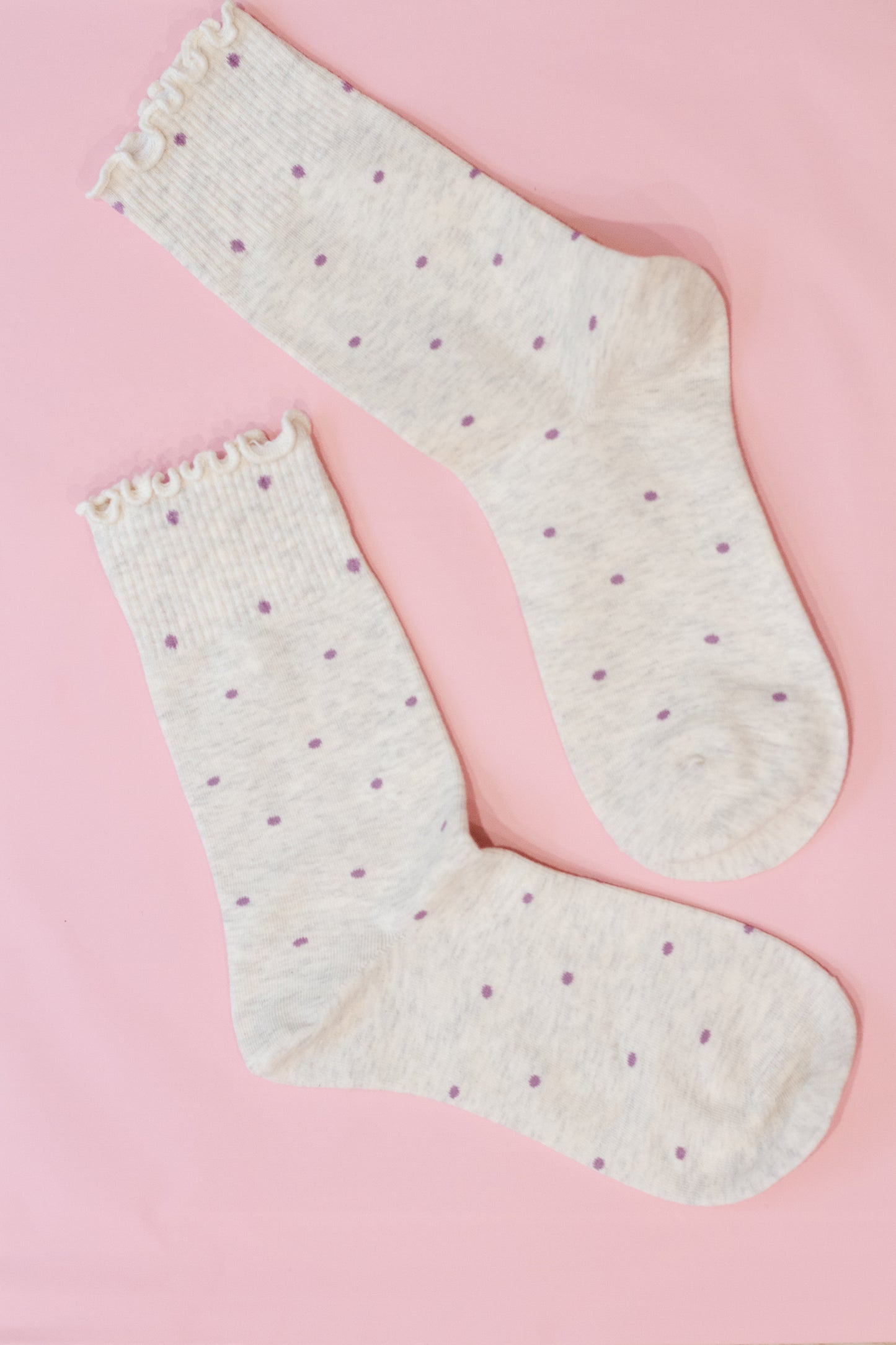 Moxie Ruffled Polka Dot Socks