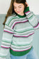 Nord Multi Stripe Sweater in Green