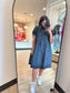 Sutton Black Denim Dress