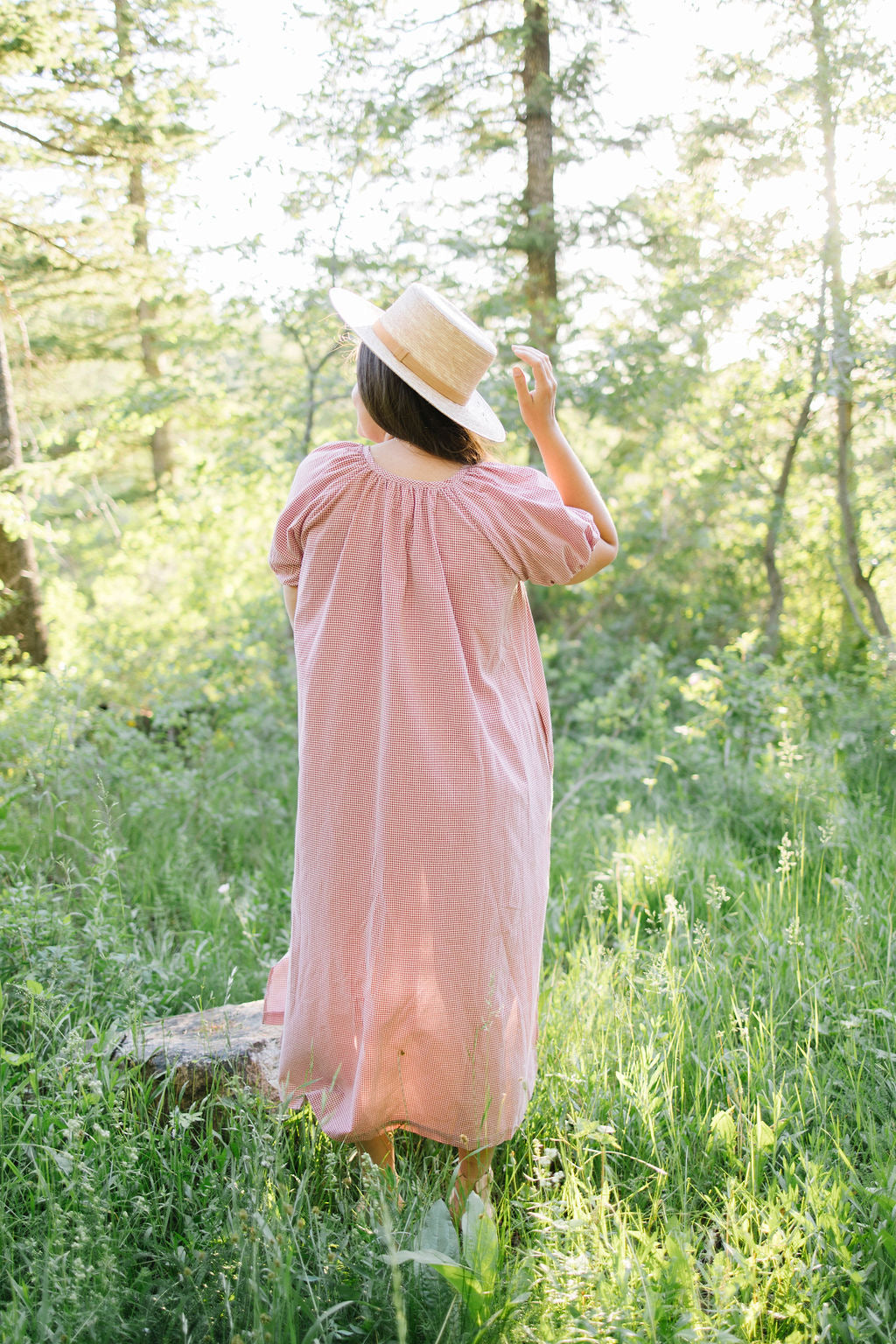 Mira Gingham Button Down Dress