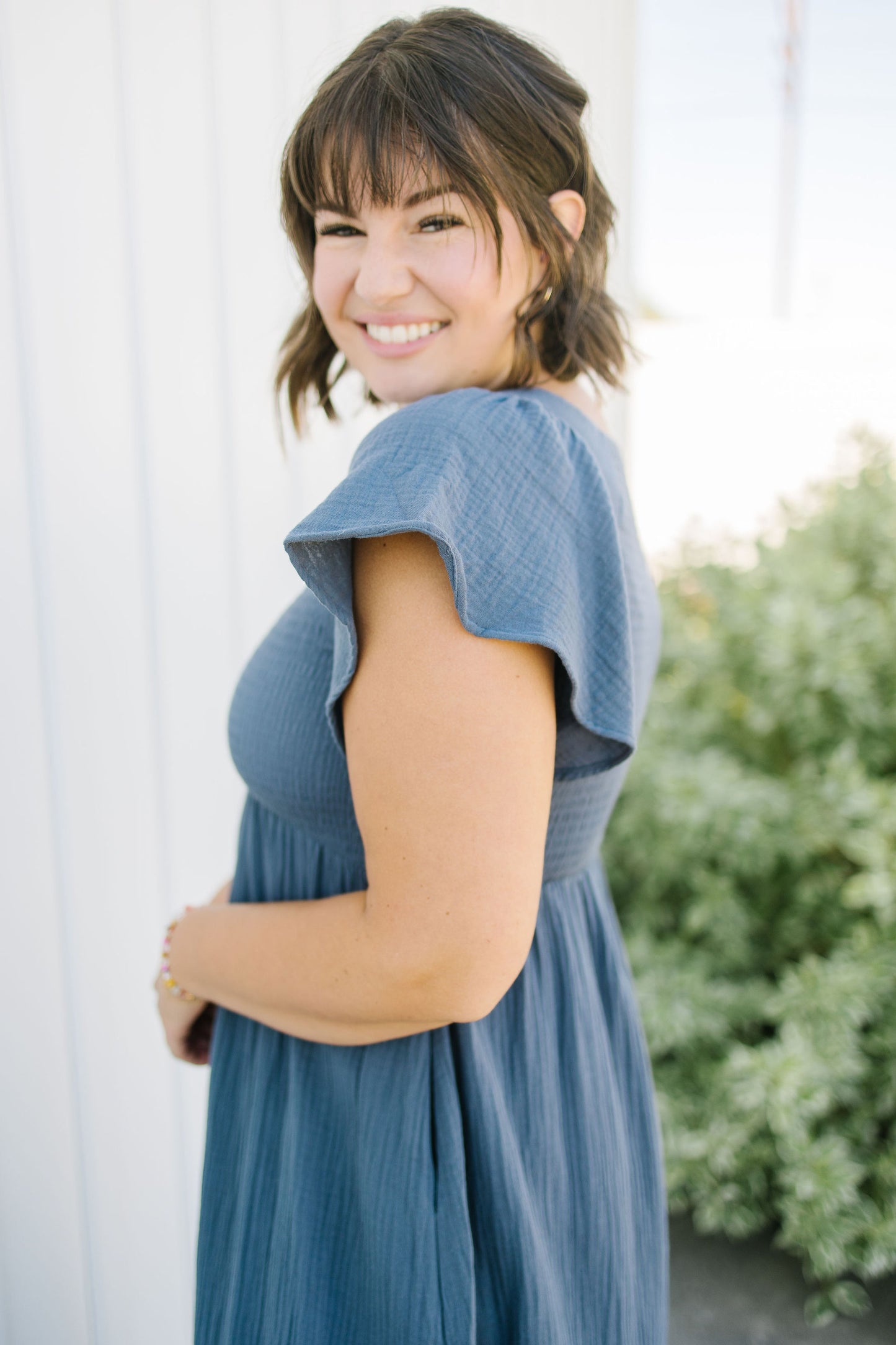 Kendall Smocked Midi Dress