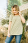 Rosie Ruffled Top in Olive