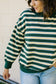 +Lydia Striped Knit Top in Hunter Green - Lettie Boutique